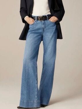 J. Crew Light Blue Wide-Leg Flare Jeans